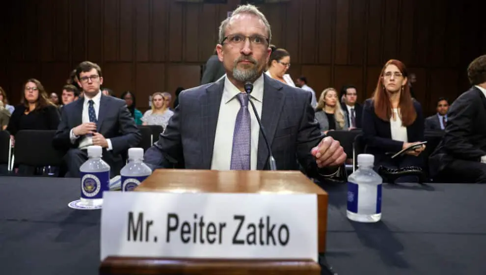 The Twitter whistleblower Peiter Zatko testified before the U.S. Senate Judiciary Committee today