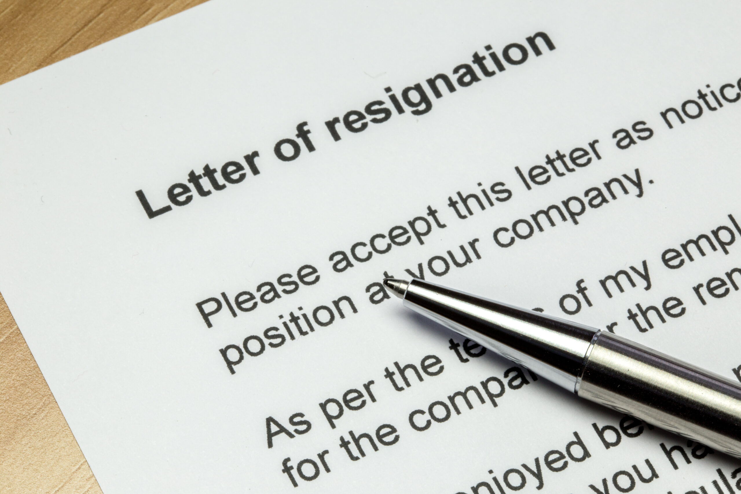 Resignation